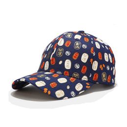 Ball Caps Cotton Chinese Print Casquette baseball cap Adjustable Outdoor Snap Hat for Men and Women 262 G230606