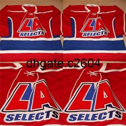 CC2604 Mit VTG-LA Selects High School Game Worn Hockey Jersey 100% Stitched Embroidery s Hockey Jerseys