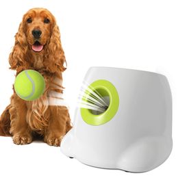 Dog Ball Automatic Tennis Launcher Pet Dogs ChaseToy Mini Tennis Throwing Pinball Machine Fun Interactive Dropshipping