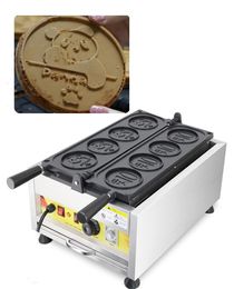 Combos Commercial Electric /gas Cartoon Panda Waffle Maker Round Coin Waffle Molds Coin Commemorative Coin Baking Hine