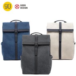 Bags 90 NINETYGO Grinder Oxford Backpack Casual 15.6 inch Laptop Bag British Style Bagpack for Men Women School Boys Girls