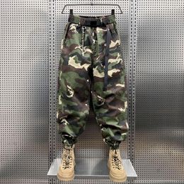 Men's Pants Foufurieux Fashion Men's Camouflage Men Pencil Pant Baggy Loose Trousers Oversize Beam Mouth Bottoms Safari Style