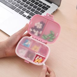 Care 8 grids Organiser container for tablets travel pill box with Seal ring Small box for tablets Wheat straw container for medicines