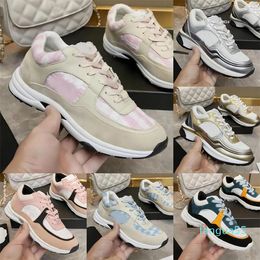 2023 Designer Calfskin Shoes Reflective Sneakers Vintage Suede Leather Fashion Stylist Shoes Shoe Platform Lace-up Print Sneaker