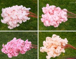 Decorative Flowers Simulation Cherry Branch Wedding Tree Pear Plastic Flower Decoration