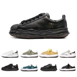 MMY Maison Mihara Yasuhiro Shoes Best quality Casual Miharas Designer Men Women Triple Black White Low Top Sole Canvas Shoe Leather Original Sole Cap Mens Trainers Sn