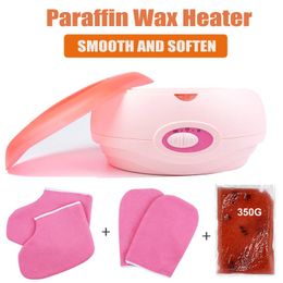 Waxing Paraffin Wax Heater With Hand Foot Gloves Set Therapy Bath Wax Pot Warmer Beauty Salon Spa for Body Wax Heater Equipment System