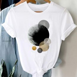 Women's T Shirts Short Sleeve Moon Vintage Lovely Style Fashion Summer Women Print Shirt Female Casual Top Tshirts Cartoon Graphic Tee