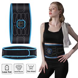 Portable Slim Equipment EMS Electric Abdominal Slimming Belt Abs Muscle Stimulator Myostimulator Electric Weight Loss Body Fitness Slimming Massager 230605