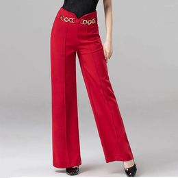 Stage Wear 2023 2032 Female Latin Dance Dress Women Trousers Belt Design Pants Ballroom Modern Belly Dancing Performamnce