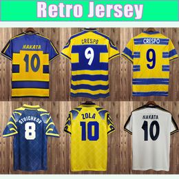 98 99 00 Parma Calcio Mens Soccer Jerseys CRESPO CANNAVARO BAGGIO ASPRILLA Home Football Shirt Short Sleeve Uniforms Maglie da calcio