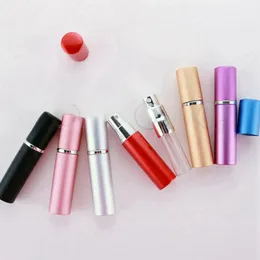 5ml Mini Spray Perfume Bottle Travel Refillable Empty Cosmetic Container Essential Oil Bottle Atomizer Aluminum Bottles Party Favor 3000pcs Quality