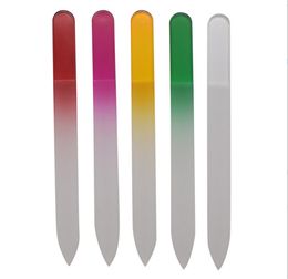 Colorful Glass Nail Files Durable Crystal File Buffer NailCare Art Tool for Manicure UV Polish Tools JL7784