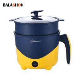 Pots Mini Electric Cooking Hine 12 People Hot Pot Single/double Layer Mini Nonstick Pan Multifunction Electric Rice Cooker Eu