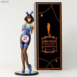 Figural Toy Japan Anime Bunny Girl Hiromi Suguri Sexy Girl Figure Model Doll For Children PVC Ornament L230522