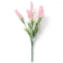 Decorative Flowers 7 Head Beautiful Natural Lavender Plant Dried Immortal Flower Home Garden Living Room Decor