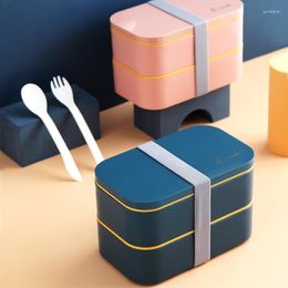 Dinnerware Sets Lunchbox Bento Box Storage Picnic Containers For Microwave Decoration And Accessories Table School Child Japanese Style