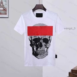 Phillip Plain Designer Pp Skull Diamond t Shirt Short Sleeve Dollar Brown Bear Brand Tee O-neck High Quality Skulls Tshirt Tees Tops 16 ONQT