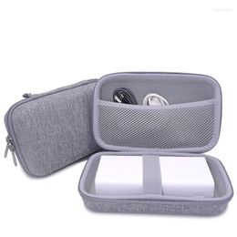 Storage Bags Gray Digital Bag USB Data Cable Earphone Wire Power Bank Travel Kit Case Pouch Electronics Accessories Organizer