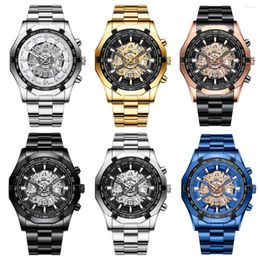 Wristwatches Hollow Non-Mechanical Waterproof Quartz Watch For Women Men Business Movement Stainless Steel Men's Wristwatch Ginebra