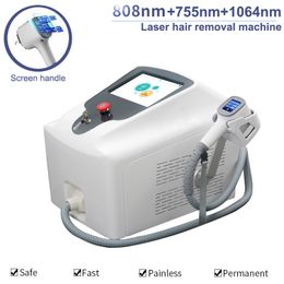 Diode laser 808nm device 755 1064 hair removal machines for women skin rejuvenation depilator portable machine