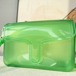 Mode Jelly Bag Designer Tasche Frauen Transparente Tasche Luxus Klar PVC Messenger Strand Totes Schulter Tasche Jelly Clutch Taschen Handtasche weibliche Bandoulier Brieftasche Geldbörse