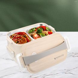 Dinnerware Sets Double Compartment Lunch Box Student Kids Boxes School Bento Adult Women Accessories Adults Stainless Steel