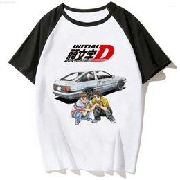 Men's T Shirts Ae86 T-shirts Men Harajuku Anime Streetwear Shirt Male 2000s Clothes