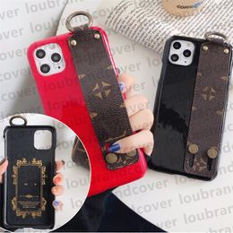 Phone Case Designer iPhone Case Wrist Strap for iPhone 15 Pro Max Apple 14 Plus 13 12 Mini 11 XSMax XR Samsung Galaxy Galaxy s23 Ultra S22 S21 Luxury Leather Mobile Cover