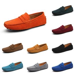 Casual shoes men Black Brown Red Orange Dark Green Blue Grey mens trainers outdoor sports sneakers color130