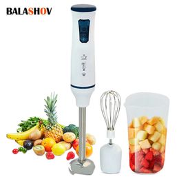 Fruit Vegetable Tools Electric Blender Food Processor Handheld 3 IN 1 Mixer Vegetable Chopper Meat Grinder Smoothie Mixing Eggs Blenders Foy Kitchen 230605