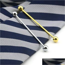 Pins Brooches Business Suit Mens Shirt Brooch Collar Bar Pin Clips Clasp Sier Gold Dress Pins Fashion Jewellery Will And Sandy Drop De Dhe6N