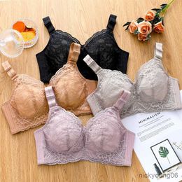 Maternity Intimates No Steel Ring Women's Underwear Big Breasts Show Small Thin Section Gathered Sexy Adjustment Bra