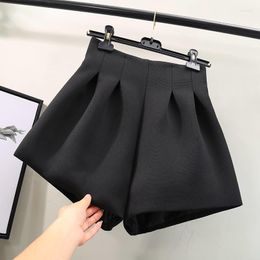 Women's Shorts Skirt 2023 Loose High Waist Wide Leg Women Plus Size 3XL Autumn Winter Short Femme Trousers Elegant Office Casua