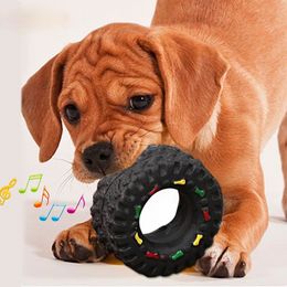 Dog Toys For Small Large Dogs Puppy Playing Training Squeaky Toy Tyre Treads Tough Pet Toys Pet Supplies Dog Juguetes Perro