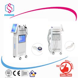 water oxygen jet facial deep cleaning rf fractional radio frequency ems cold hammer hydradermarbasion H2O pressure toning sprayer for spa beauty machine price