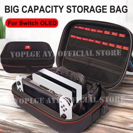 Bags Nintendoswitch OLED Big Storage Bag Portable Carrying Case Waterproof Pouch for Nintendo Switch OLED Console Game Accessories