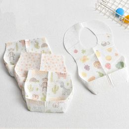 Bibs Burp Cloths 10 disposable napkins baby Saliva towels waterproof feeding bib pockets portable children's accessories G220605