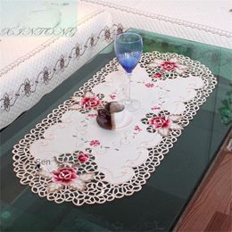 Table Mats 2023 Coffee Tablecloth Fabric Rectangular Mat Modern Pastoral European Living Room Bedside Cover Cloth
