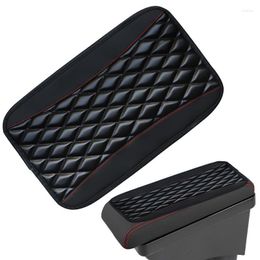 Interior Accessories Armrest Cover For Car Universal Auto Center Console Mat PU Leather Arm Rest Cushion Covers