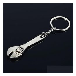 Key Rings Metalwrench Ring Mini Monkey Wrench Keychain Holder Hand Tool Fashion Jewelry Handbag Hangs Drop Delivery Dhest