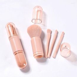 Makeup Brushes 4pcs/set 4 In 1 Brush Portable Travel Set Eyeshadow Loose Powder Mini Beauty Tools