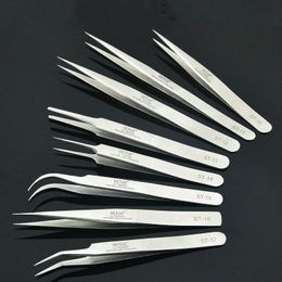 Tools 1pcs New Stainless Steel Industrial Antistatic Tweezers watchmaker Repair Tools Excellent Quality