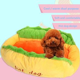 Mats Fashion Dog Bed Soft Flannel Fleece Hot Doghouse Warm Pet Blanket Sleeping Bed Cover Mat for Small Medium Dog Cat Dog Kennel