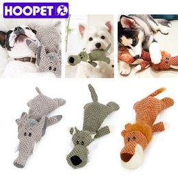 HOOPET Pet Toy Animal Shape Lion Elephant Sound Chew Three Colours Interactive Toys