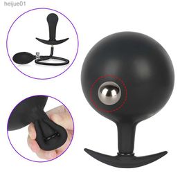 Inflatable Anal Dilator Massager Dildo Anal plug Adult Sex Toys For Men Anus Expandable Butt Plug With Pump Sex Toys for Wo