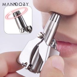 Clippers Trimmers Nose Hair Ear Trimmer For Men Women Stainless Steel Manual Washable Eyebrow Remover Vibrissa Razor Shaver 230606