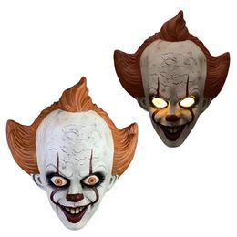 Silicone Movie Stephen King's It Joker Mask Full Face Horror Clown Latex Mask Halloween Party Horrible Cosplay Prop Mask QH58