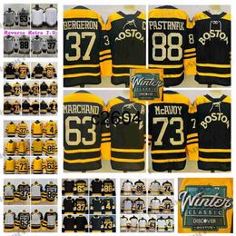 c2604 2023 Winter Classic 37 Patrice Bergeron Hockey Jerseys 88 David Pastrnak 63 Brad Marchand 73 Charlie McAvoy Rask Jake DeBrusk 4 Bobby Orr Taylor Hall Reverse Ret