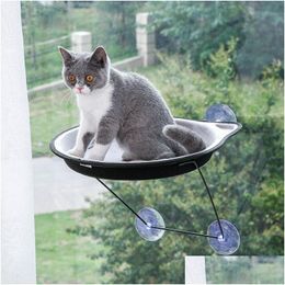 Other Cat Supplies Hammock Sucked Type Window Glass Cattery Bed New Pet Dog Accessories Fashion 360068 Drop Delivery Home Garden Dhkte